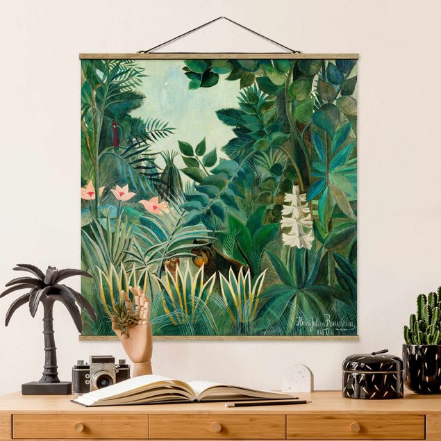 Quadro paesaggio Henri Rousseau - La giungla equatoriale