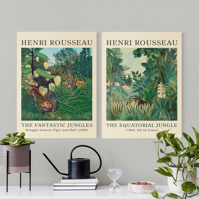 Quadri alberi Henri Rousseau - Edizione da museo La giungla equatoriale