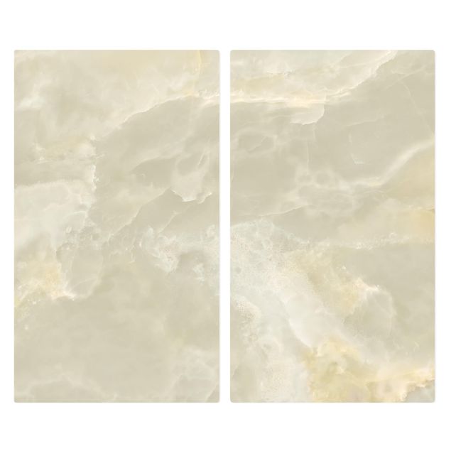 Coprifornelli in vetro - Onyx Marble Cream