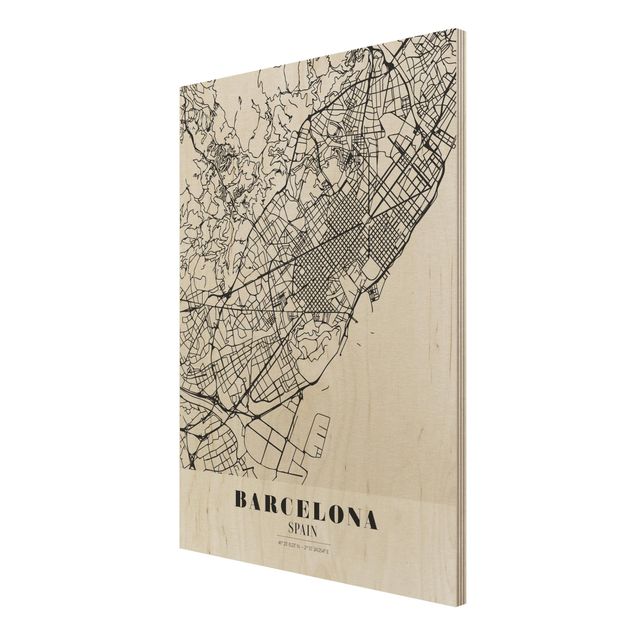 Stampe Mappa di Barcellona - Classica