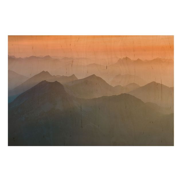 Stampe Vista dal monte Zugspitze