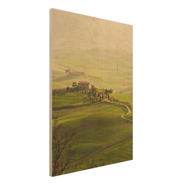 Quadri in legno con paesaggio Chianti Toscana