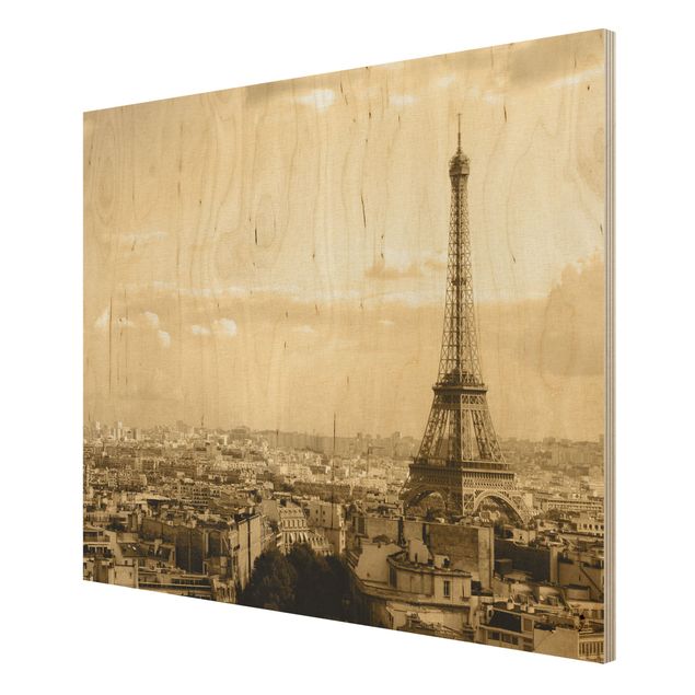 Stampe su legno I love Paris