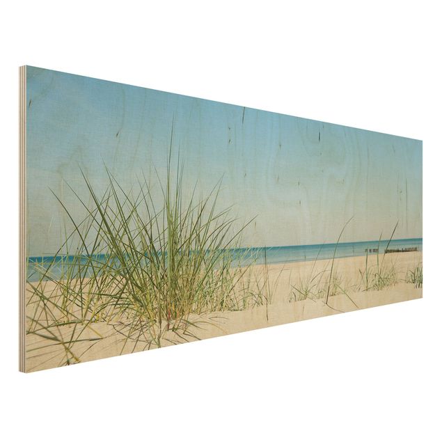 Quadri in legno con spiaggia Costa del Mar Baltico