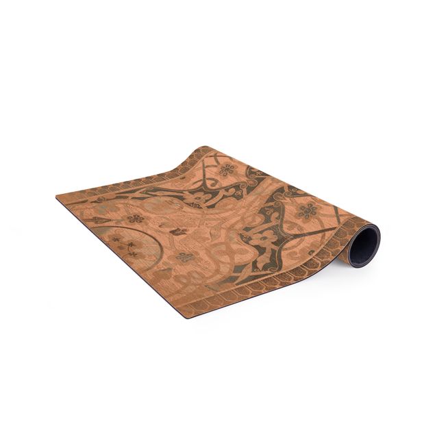 tappeti sala da pranzo Pannelli in legno Persiano Vintage I
