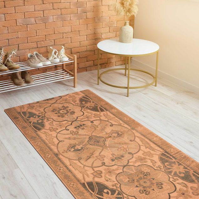 tappeto bianco salotto Pannelli in legno Persiano Vintage II