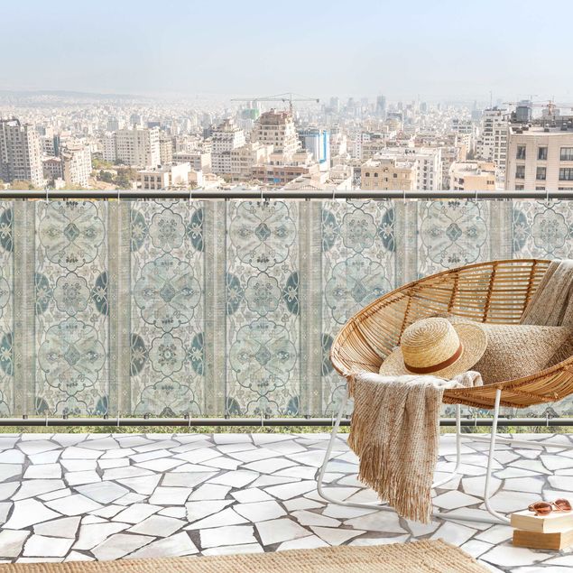 Copri ringhiera balcone Pannello di legno persiano vintage II