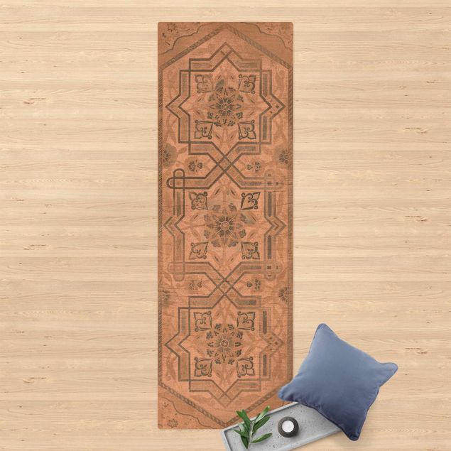 tappeto persiano Pannelli in legno Persiano Vintage III