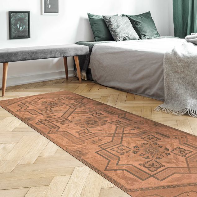 tappeto design moderno Pannelli in legno Persiano Vintage III
