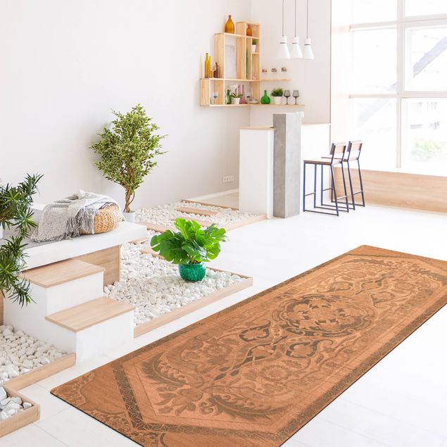 tappeto bagno bianco Pannelli in legno Persiano Vintage IV