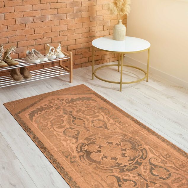tappeto design moderno Pannelli in legno Persiano Vintage IV