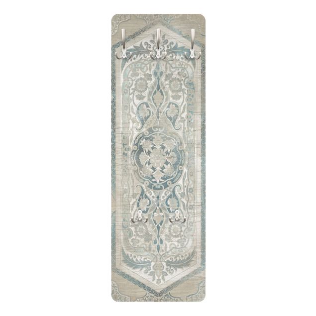 Appendiabiti bianco Pannelli in legno Persiano Vintage IV