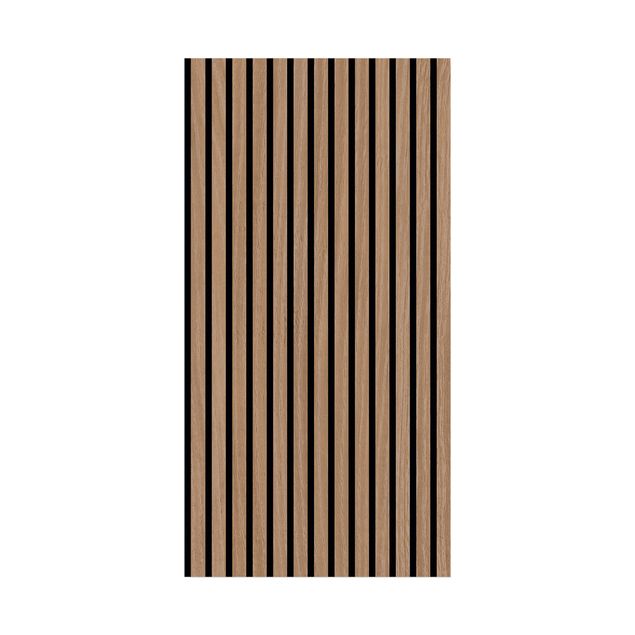 Pannello fonoassorbente - Parete in legno rovere scuro - 52x104 cm