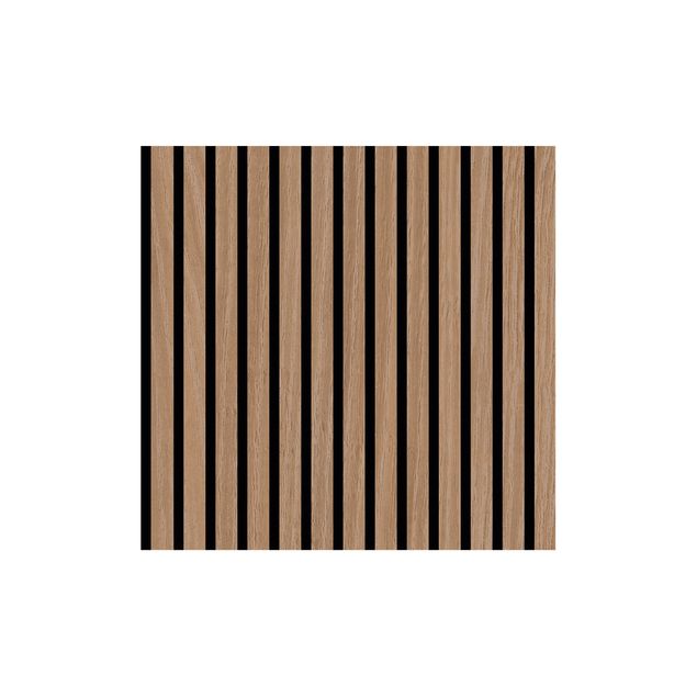 Pannello fonoassorbente - Parete in legno rovere scuro - 52x52 cm