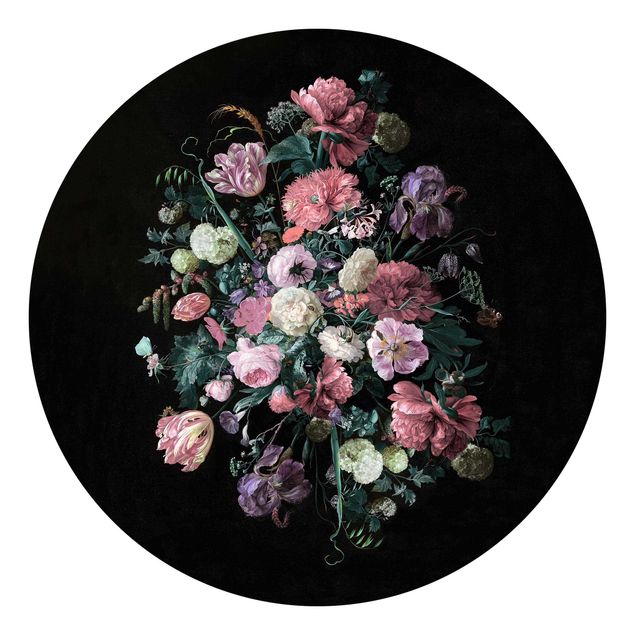 Carta da parati tessuto non tessuto Jan Davidsz De Heem - Bouquet di fiori scuri