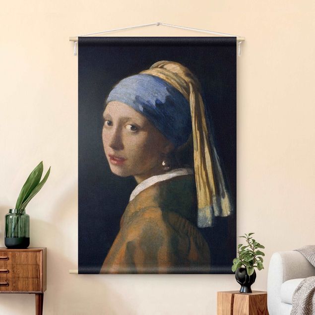 arazzo da parete moderno Jan Vermeer Van Delft - La ragazza con l'orecchino di perla