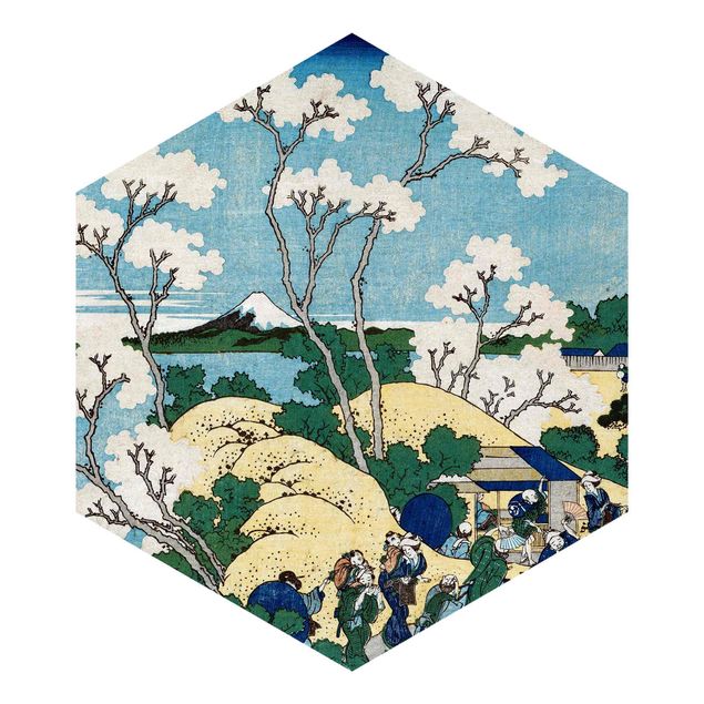 Carta da parati spiaggia Katsushika Hokusai - Il Fuji di Gotenyama