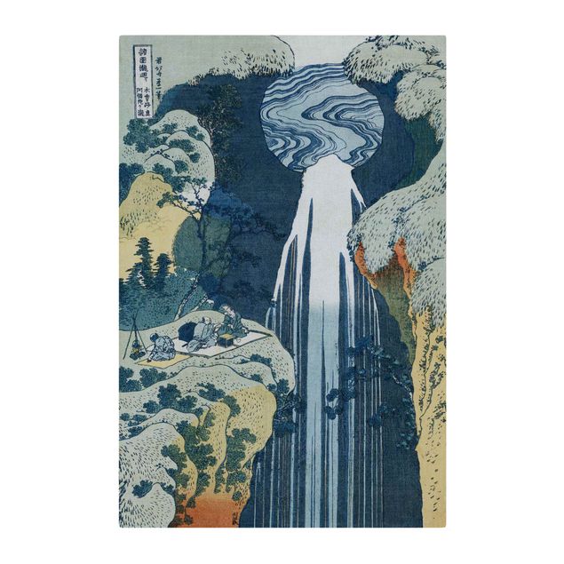 Quadri montagna Katsushika Hokusai - La cascata di Amida