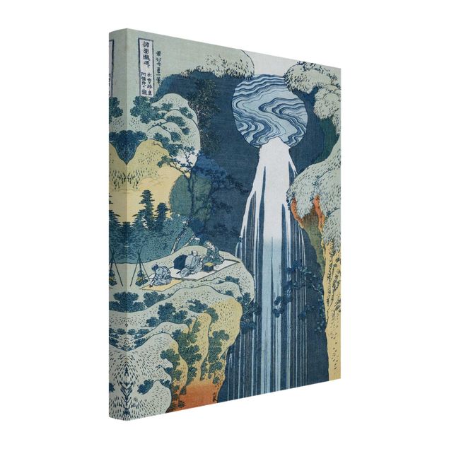 Quadri moderni   Katsushika Hokusai - La cascata di Amida