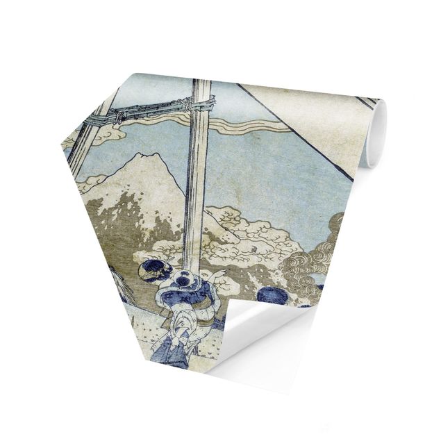 Carte da parati moderne Katsushika Hokusai - Sulle montagne di Totomi