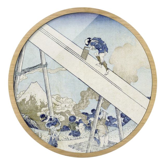 Riproduzioni quadri famosi Katsushika Hokusai - Sulle montagne di Totomi