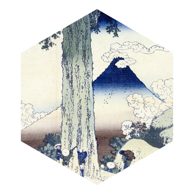 Carta da parati vintage Katsushika Hokusai - Passo Mishima nella provincia di Kai