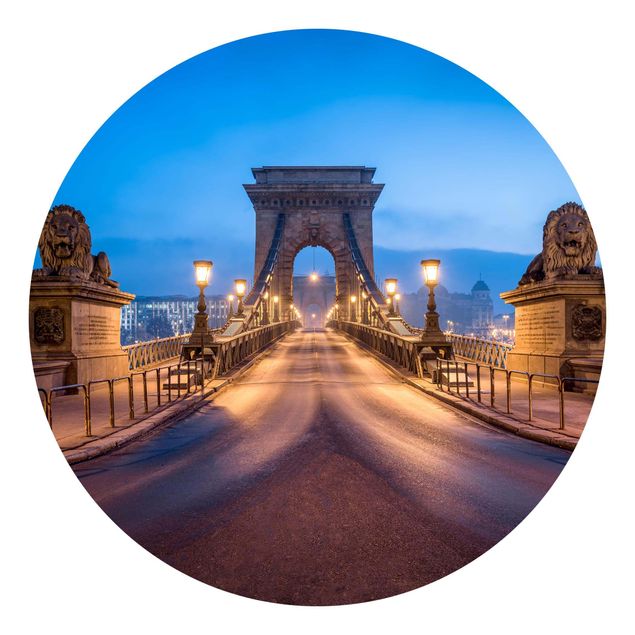 Carta da parati Ponte delle catene a Budapest di notte