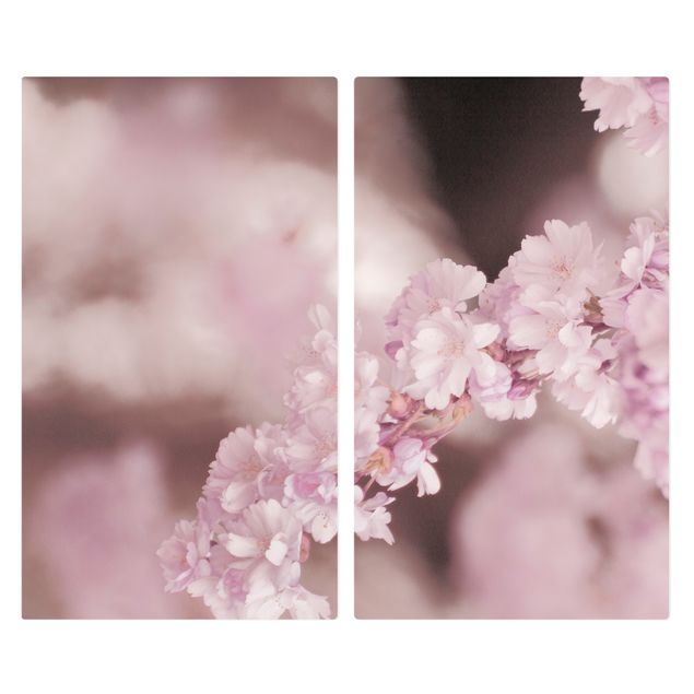Coprifuochi Fiori di ciliegio in luce viola
