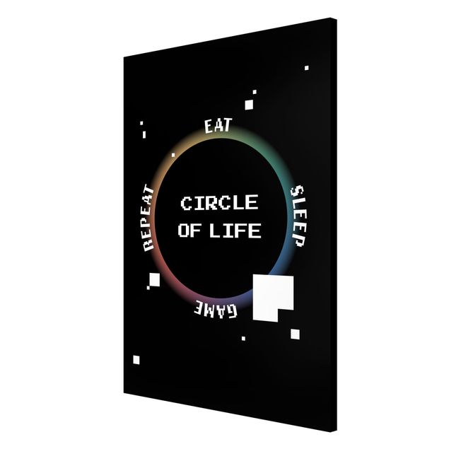 Quadri in bianco e nero Videogioco classico Circle of Life