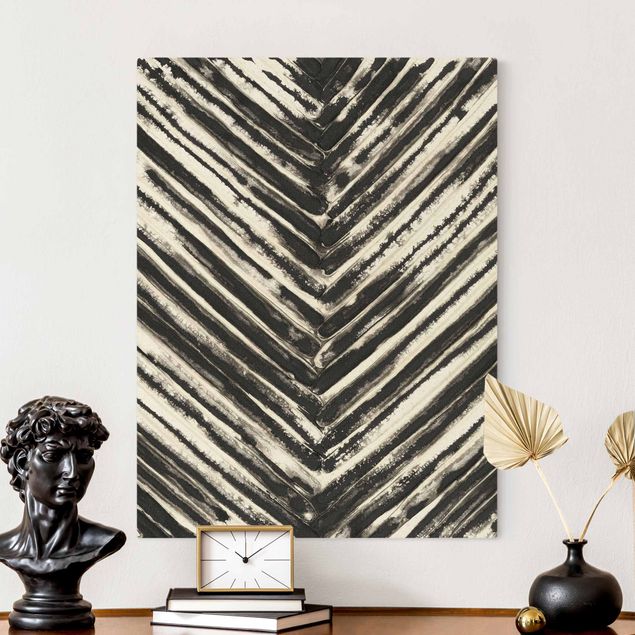 Tela zebra Lamelle in bianco e nero