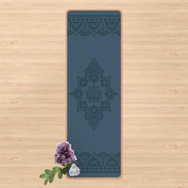Tappetino yoga - Fiore di loto ornamento indiano