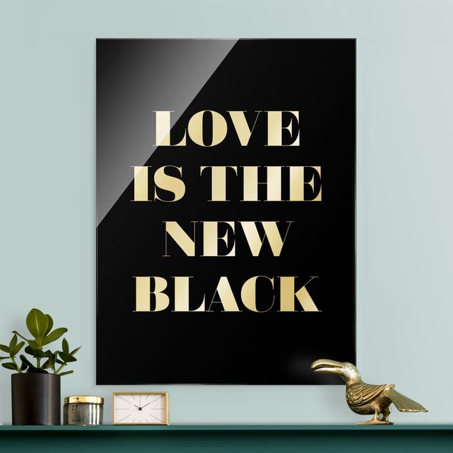 Quadri in bianco e nero L'amore è il nuovo nero
