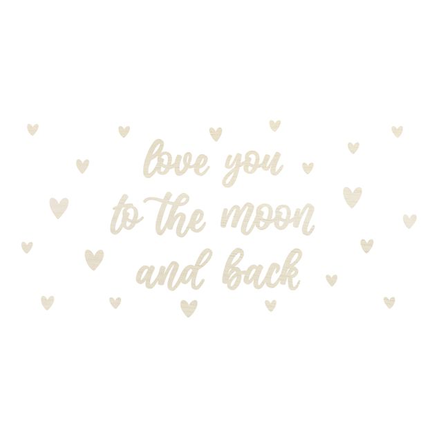 Stampe Love you to the moon - Cuori