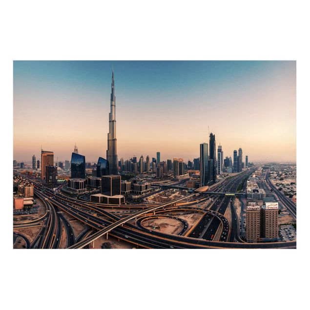 Lavagne magnetiche con architettura e skylines Abendstimmung a Dubai