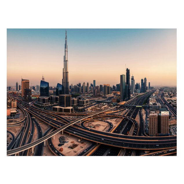 Lavagne magnetiche con architettura e skylines Abendstimmung a Dubai