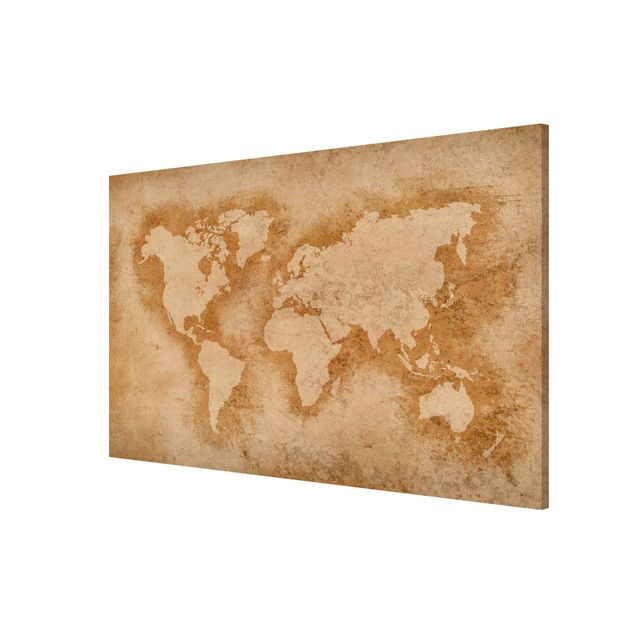 Quadri stile vintage Mappa del mondo antico
