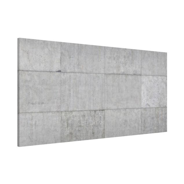 Quadri tridimensionali Mattoni di cemento grigio