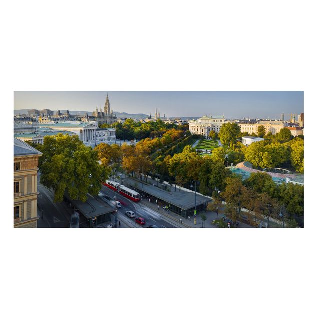 Lavagne magnetiche con architettura e skylines Vista di Vienna