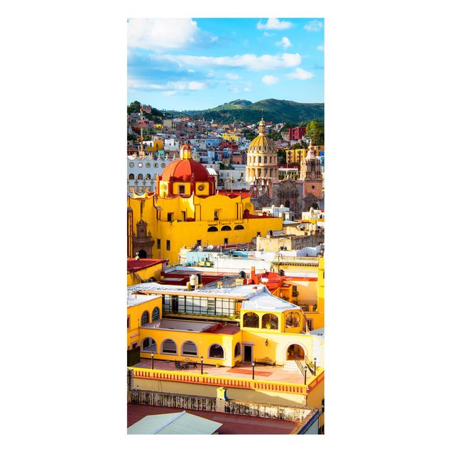 Quadro moderno Case colorate Guanajuato