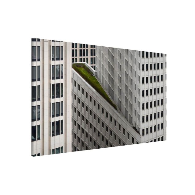 Lavagne magnetiche con architettura e skylines L'elemento verde