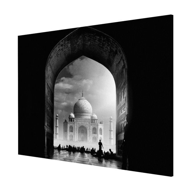 Quadri bianco e nero La porta del Taj Mahal