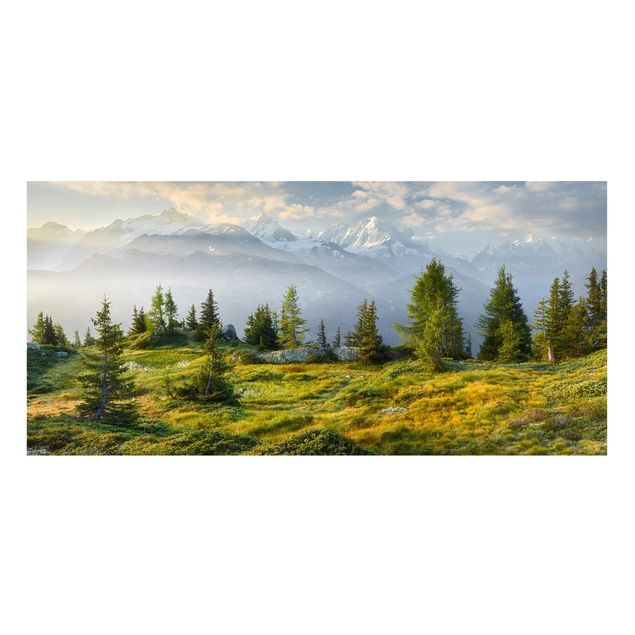 Quadro alberi Émosson Wallis Svizzera