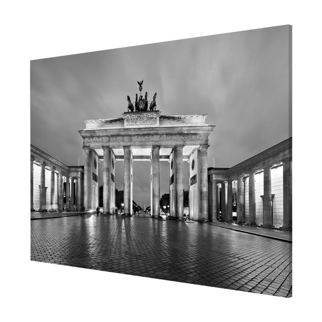 Quadri in bianco e nero Porta di Brandeburgo illuminata II