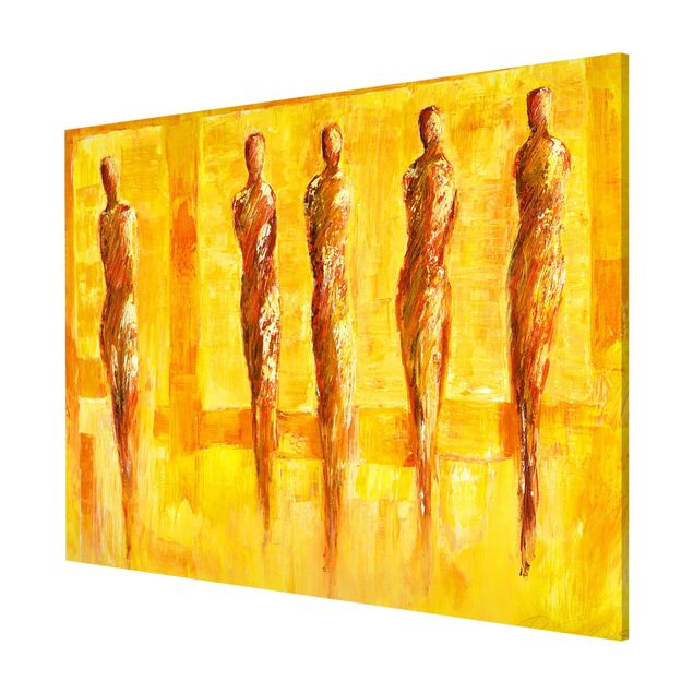 Riproduzioni quadri famosi Petra Schüßler - Cinque figure in giallo