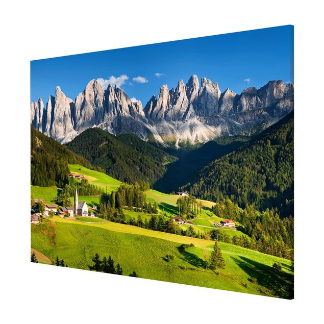 Quadro montagna Odle in Alto Adige
