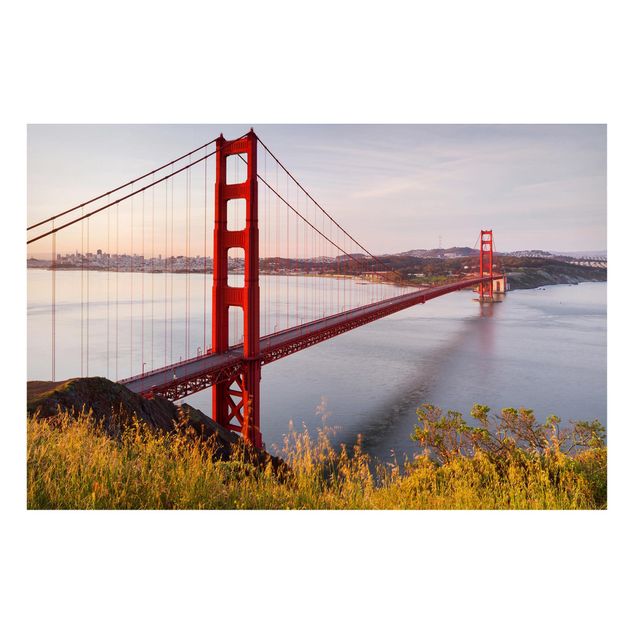 Lavagne magnetiche con architettura e skylines Ponte del Golden Gate a San Francisco