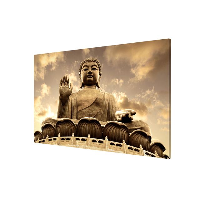 Quadri stile vintage Grande Buddha in seppia