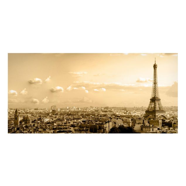 Lavagne magnetiche con architettura e skylines I love Paris