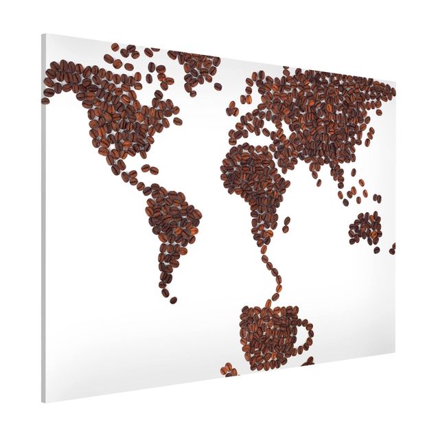 Quadri moderni per arredamento Il caffè nel mondo