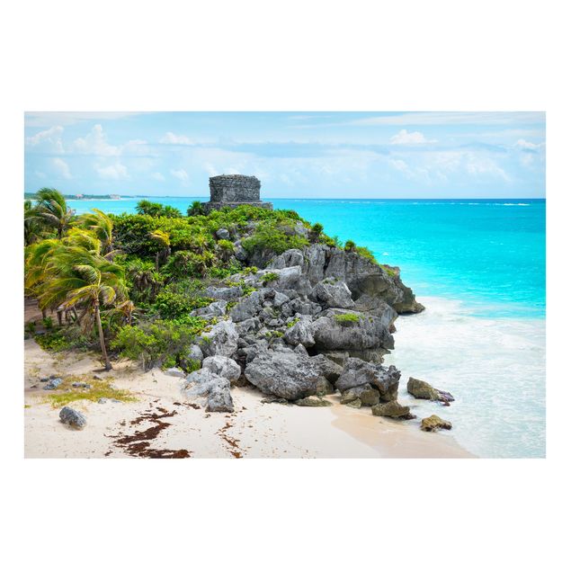 Quadri di mare Costa caraibica, rovine di Tulum